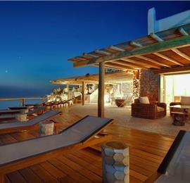 11 Bedroom Villa with Two Pools in Fanari on Mykonos, Sleep 23